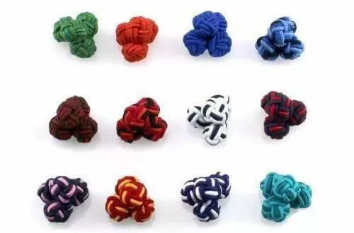 silk knot cufflinks